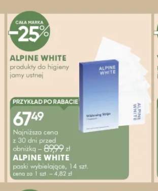 Paski wybielające Alpine White
