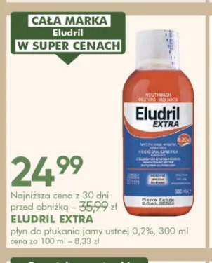 Płyn do płukania jamy ustnej Eludril Extra 0,2%