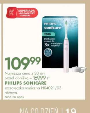 Szczoteczka soniczna HX4021/03 różowa Philips Sonicare