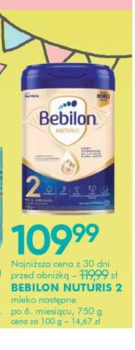 Mleko następne po 6. miesiącu Bebilon Nuturis 2