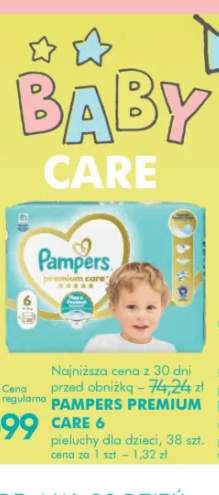 Pieluchy dla dzieci Pampers Premium Care 6