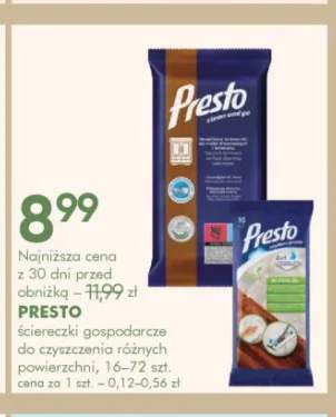 Ściereczki gospodarcze do czyszczenia Presto